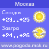 Погода в Москве - прогноз на сегодня и завтра